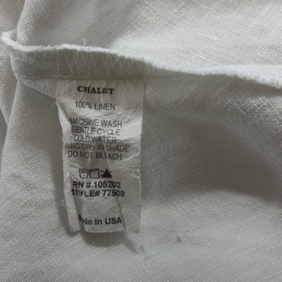 CHALET White Linen Sundress | L - Picture 8 of 9